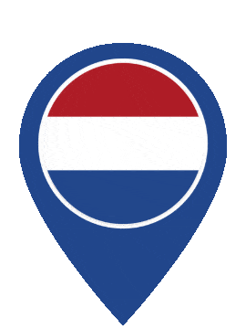 Netherlands Pin Pulse animated flag GIF
