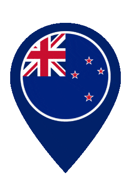 New Zealand Pin Pulse animated flag GIF