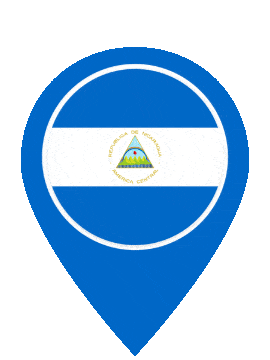 Nicaragua Pin Pulse animated flag GIF