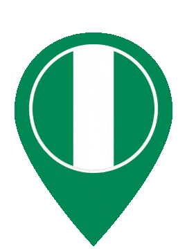 Nigeria Pin Pulse animated flag GIF