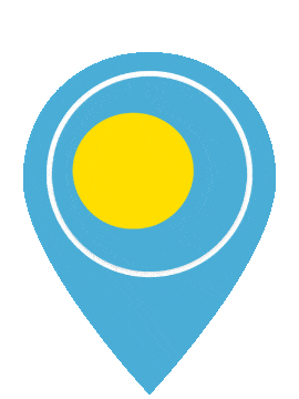 Palau Pin Pulse animated flag GIF