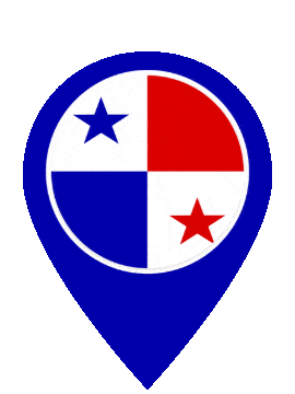 Panama Pin Pulse animated flag GIF