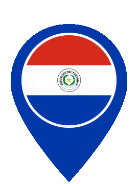 Paraguay Pin Pulse animated flag GIF