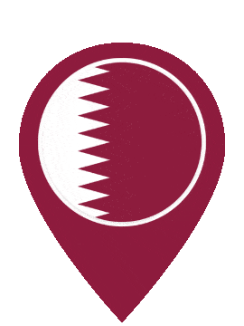 Qatar Pin Pulse animated flag GIF