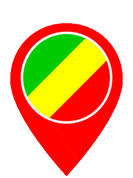 Republic Of The Congo Pin Pulse animated flag GIF