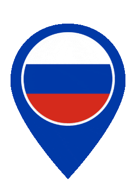 Russia Pin Pulse animated flag GIF
