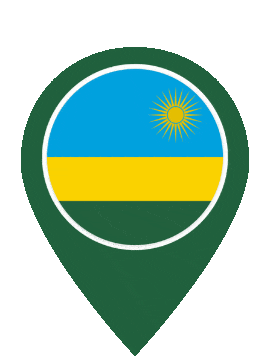 Rwanda Pin Pulse animated flag GIF