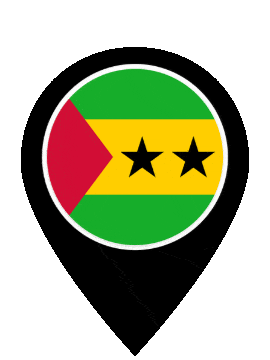 São Tomé and Príncipe Pin Pulse animated flag GIF