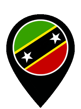 Saint Kitts And Nevis Pin Pulse animated flag GIF