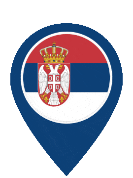 Serbia Pin Pulse animated flag GIF