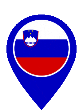 Slovenia Pin Pulse animated flag GIF