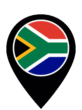 South Africa Pin Pulse animated flag GIF