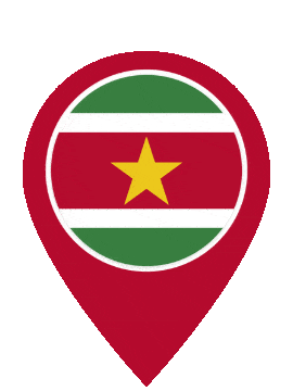 Suriname Pin Pulse animated flag GIF