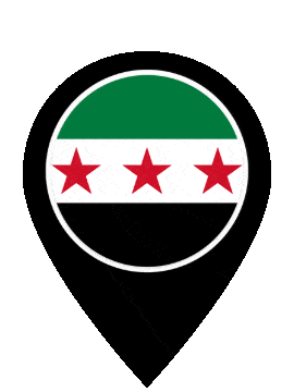 Syria Pin Pulse animated flag GIF