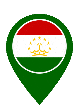 Tajikistan Pin Pulse animated flag GIF