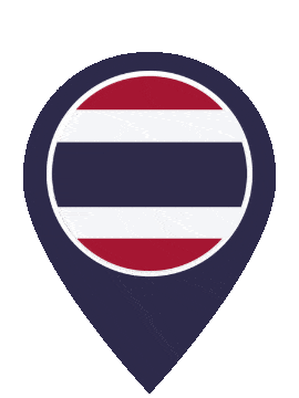 Thailand Pin Pulse animated flag GIF