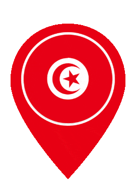 Tunisia Pin Pulse animated flag GIF