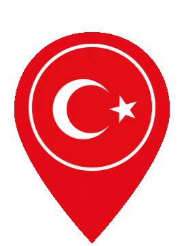 Turkey Pin Pulse animated flag GIF
