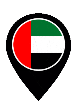 United Arab Emirates Pin Pulse animated flag GIF