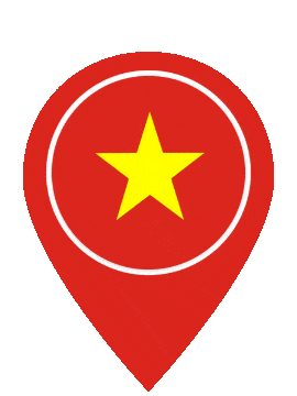 Vietnam Pin Pulse animated flag GIF