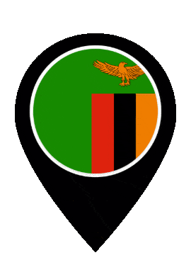 Zambia Pin Pulse animated flag GIF