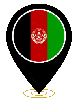 Afghanistan Pin Ring Pulse animated flag GIF