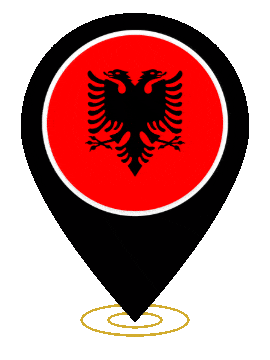 Albania Pin Ring Pulse animated flag GIF
