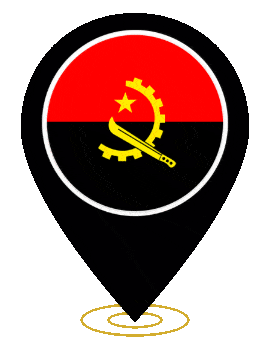 Angola Pin Ring Pulse animated flag GIF