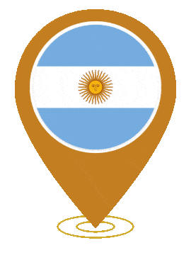 Argentina Pin Ring Pulse animated flag GIF