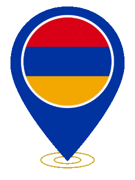 Armenia Pin Ring Pulse animated flag GIF