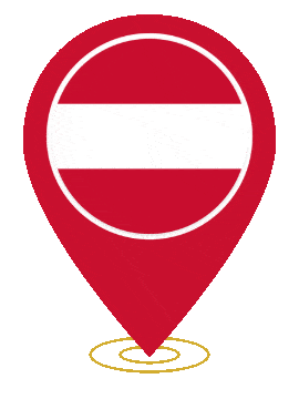 Austria Pin Ring Pulse animated flag GIF