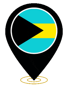 Bahamas Pin Ring Pulse animated flag GIF