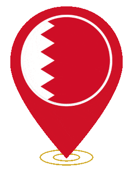 Bahrain Pin Ring Pulse animated flag GIF