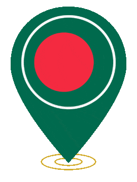 Bangladesh Pin Ring Pulse animated flag GIF