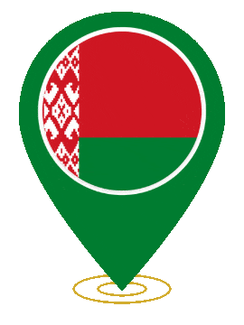 Belarus Pin Ring Pulse animated flag GIF