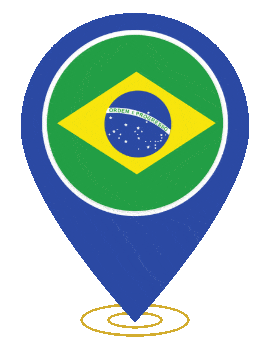 Brazil Pin Ring Pulse animated flag GIF