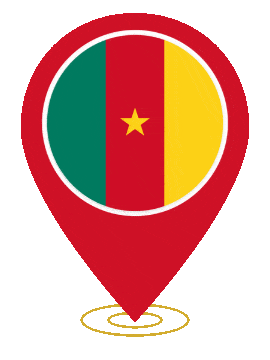 Cameroon Pin Ring Pulse animated flag GIF