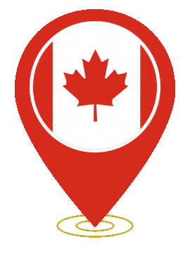 Canada Pin Ring Pulse animated flag GIF