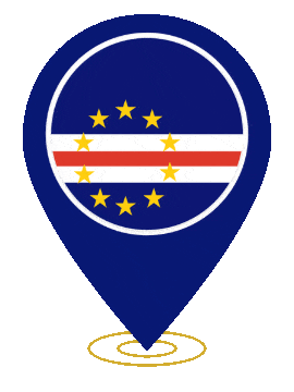 Cape Verde Pin Ring Pulse animated flag GIF