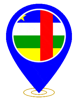 Central African Republic Pin Ring Pulse animated flag GIF