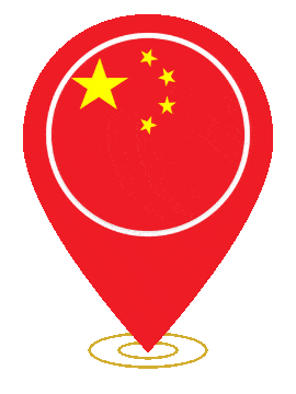 China Pin Ring Pulse animated flag GIF