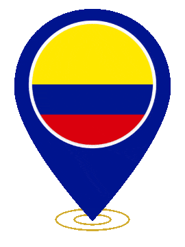 Colombia Pin Ring Pulse animated flag GIF