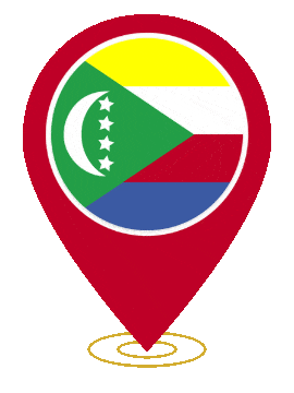 Comoros Pin Ring Pulse animated flag GIF