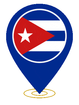 Cuba Pin Ring Pulse animated flag GIF