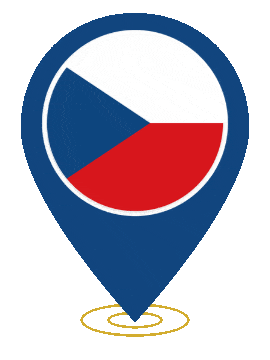 Czechia Pin Ring Pulse animated flag GIF