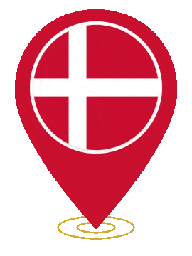 Denmark Pin Ring Pulse animated flag GIF