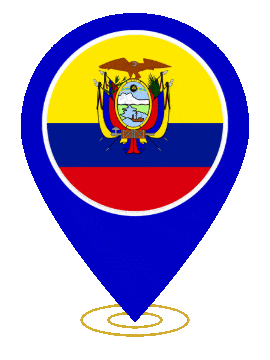 Ecuador Pin Ring Pulse animated flag GIF