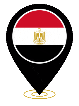 Egypt Pin Ring Pulse animated flag GIF