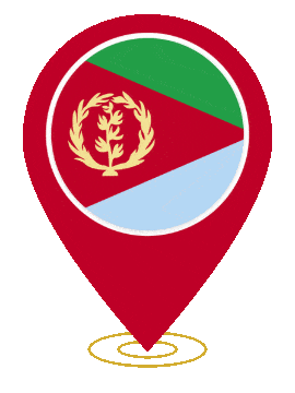 Eritrea Pin Ring Pulse animated flag GIF