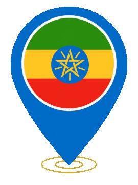 Ethiopia Pin Ring Pulse animated flag GIF